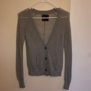 thing gray american eagle cardigan